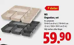 Lidl W5 Organizer, set erbjuda