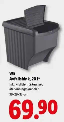 Lidl Avfallshink erbjuda