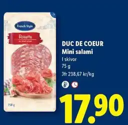 Lidl Duc de Coeur mini salami erbjuda
