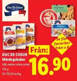 Lidl Duc De Coeur mördegsakor erbjuda