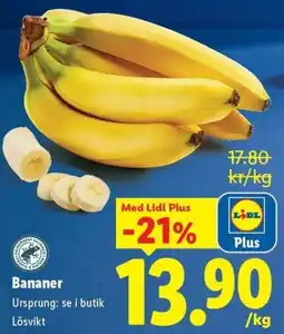 Lidl Bananer erbjuda