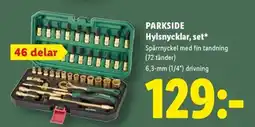 Lidl Parkside hylsnycklar erbjuda