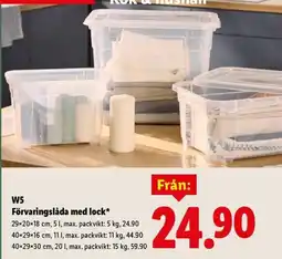 Lidl W5 förvaringslåda med lock erbjuda