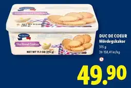 Lidl Duc De Coeur mördegskakor erbjuda