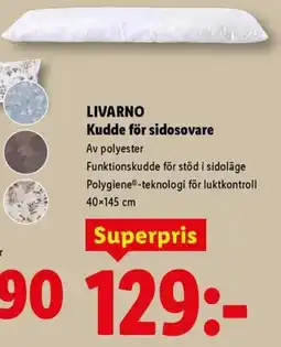 Lidl Livar no kudde för sidosovare erbjuda