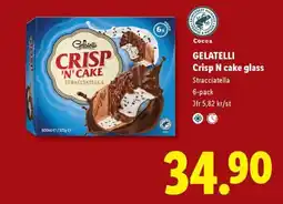 Lidl Gelatelli crisp n cake glass stracciatella erbjuda
