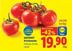Lidl Matriket kvisttomater erbjuda
