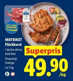 Lidl Matriket Fläskkarré erbjuda