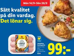 Lidl Kronfågel Kycklinglårfile erbjuda