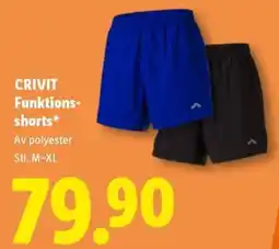 Lidl Crivit funktionsshorts erbjuda