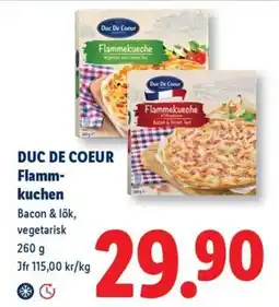 Lidl Duc de coeur flammkuchen erbjuda