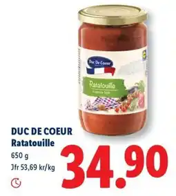 Lidl Duc de coeur ratatouille erbjuda