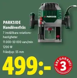 Lidl Parkside handöverfräs erbjuda