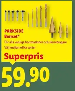 Lidl Parkside borrsset erbjuda