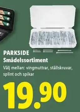 Lidl Parkside smådelssortiment erbjuda