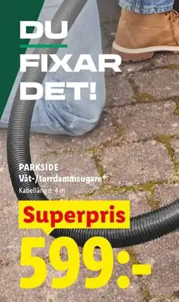 Lidl Parkside Våt-/torrdammsugare erbjuda