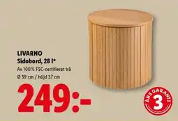 Lidl Livarno sidobord erbjuda