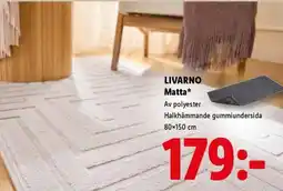 Lidl Livarno matta erbjuda