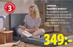 Lidl Livarno hopfällbar madrass erbjuda