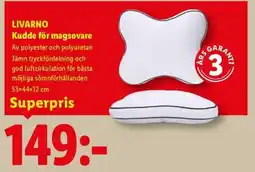 Lidl Livarno kudde för magsovare erbjuda