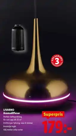Lidl Livarno aromadiffusor erbjuda