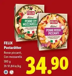 Lidl Felix pastarätter erbjuda