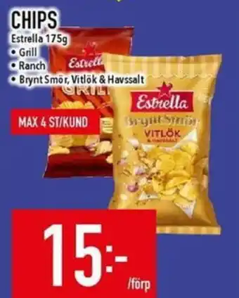 Matdax Estrella chips erbjuda