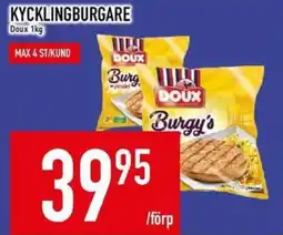 Matdax Doux kycklingburgare erbjuda