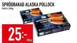 Matdax Feldt's sprödbakad alaska pollock erbjuda