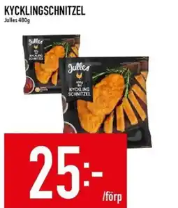 Matdax Julles kycklingschnitzel erbjuda