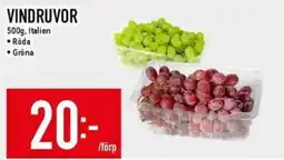 Matdax Vindruvor erbjuda