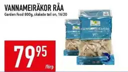 Matdax Garden Food vannameiräkor råa erbjuda