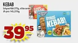 Matdax Schysst Käk kebab erbjuda