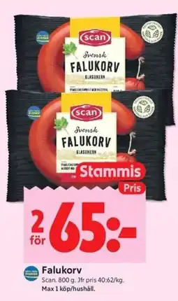 ICA Kvantum Scan Falukorv erbjuda