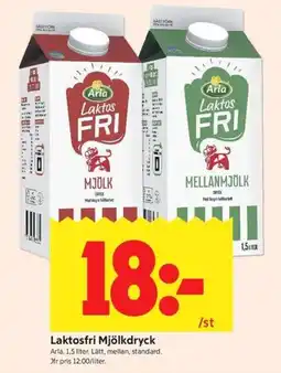 ICA Kvantum Arla Laktosfri Mjölkdryck erbjuda
