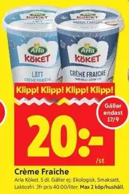 ICA Kvantum Arla Crème Fraiche erbjuda