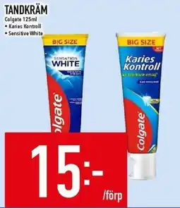 Matdax Colgate tandkräm erbjuda