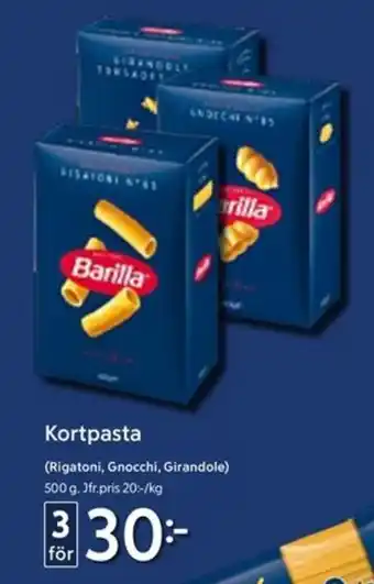 Barilla kortpasta