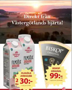 ICA Kvantum Falköpings Mejeri Filmjölk Jordgubb erbjuda