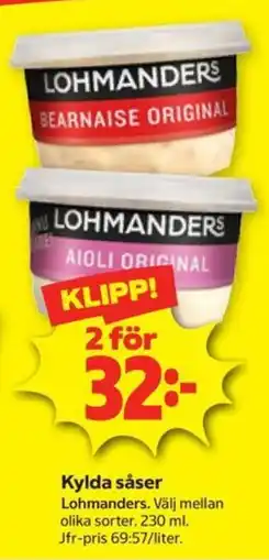 Stora Coop Lohmanders kylda såser erbjuda