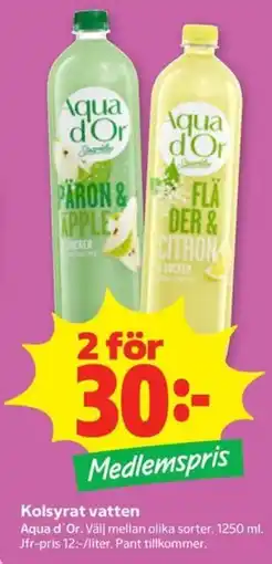 Stora Coop Aqua d'Or kolsyrat vatten erbjuda