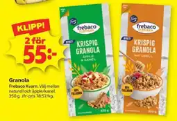 Stora Coop Frebaco granola erbjuda