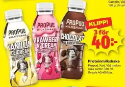 Stora Coop Propud proteinmilkshake erbjuda