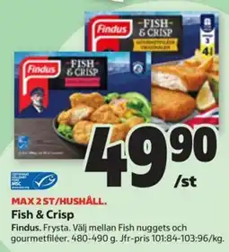 Stora Coop Findus Fish & Crisp erbjuda