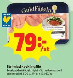 Stora Coop Guldfågel strimlad kycklingfilé erbjuda