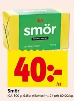 ICA Kvantum Ica smör erbjuda