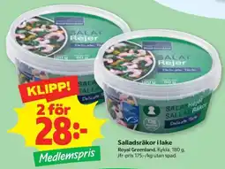 Stora Coop Royal Greenland Salladsrakor i lake erbjuda