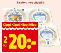 ICA Kvantum Falukorv med pitabröd erbjuda