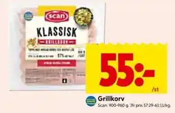 ICA Kvantum Scan grillkorv erbjuda