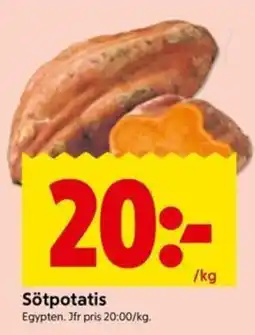ICA Kvantum Sötpotatis erbjuda